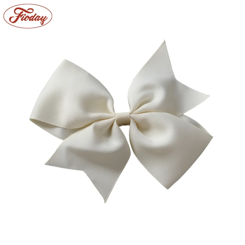 12 Pcs5 &quotGrosgrain Ленточные бантики для волос девочек бант Бутик с заколками заколка