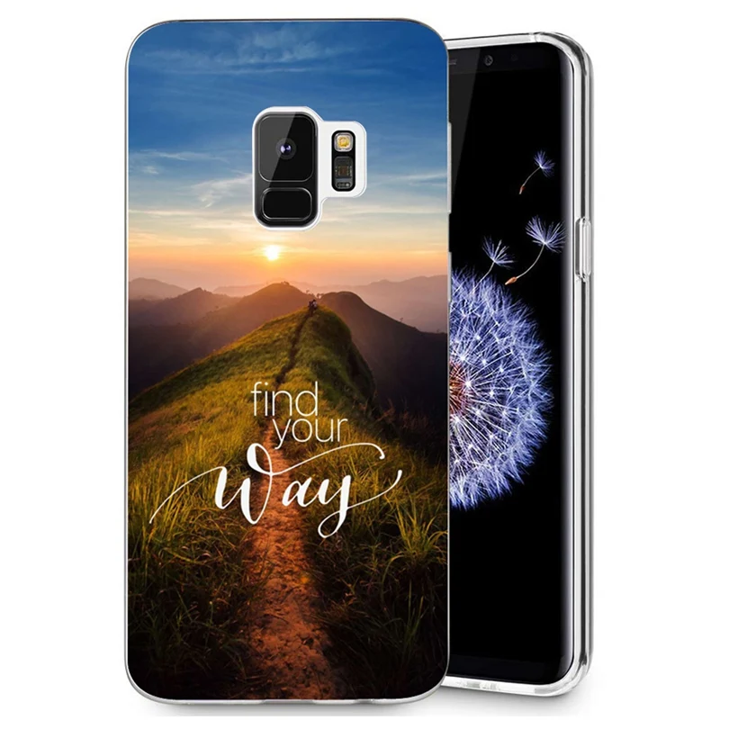 Для Samsung Galaxy S3 S9 S9Plus S8 Plus S7 edge Note 8 цветочный силиконовый чехол из ТПУ мягкий с