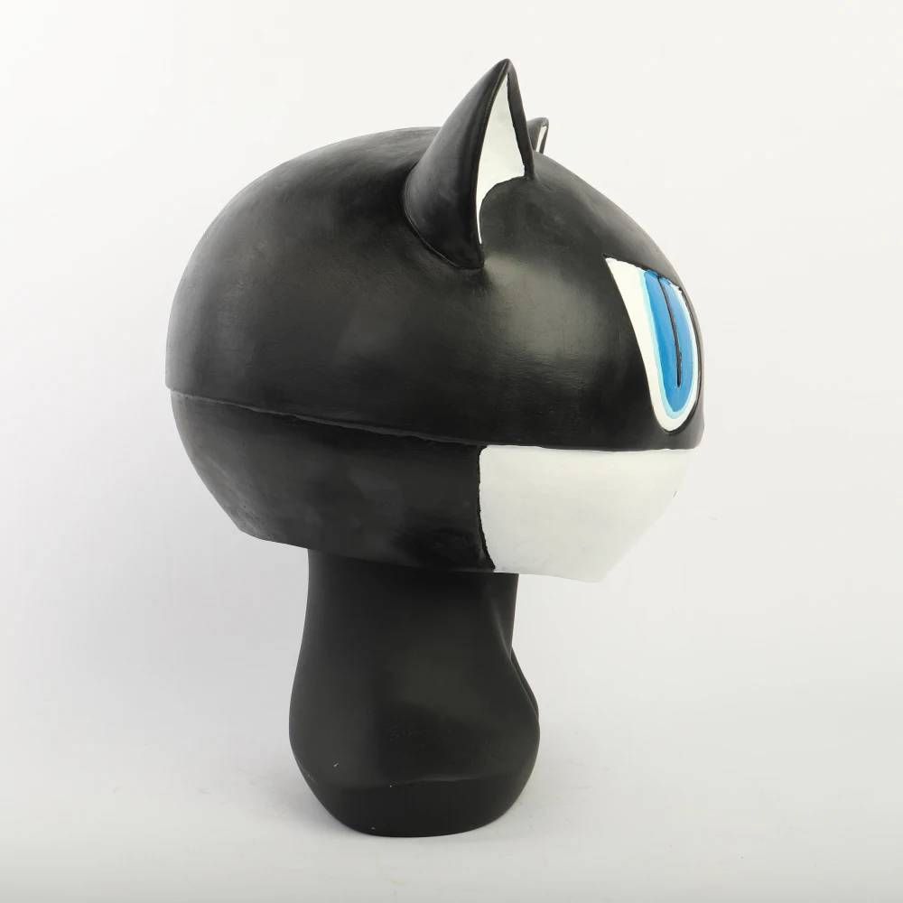 Маска Morgana 5 для косплея из латекса черная кошка Мона маска вечеринки на Хэллоуин