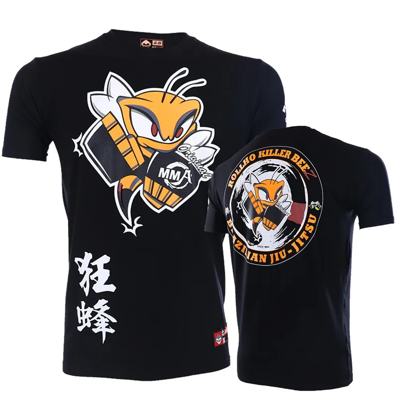 VSZAP Mirko Crogop Fighter Killer Bee Fight Муай Тай Санда ММА фитнес Мужская футболка спортивная Homme
