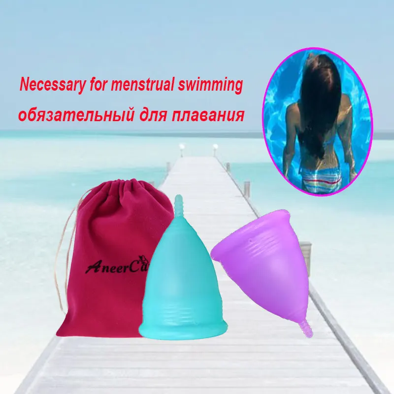 Coupe menstrumelle copa Менструальный de silicona medica aneercare менструальная чашка coletor менструальная чашка copetta mestruale 2pcs s+ l