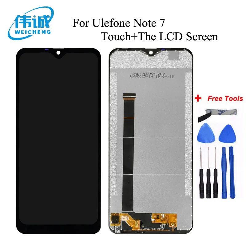ЖК дисплей WEICHENG для Ulefone Note 7 с сенсорным экраном и дигитайзером + инструменты клей