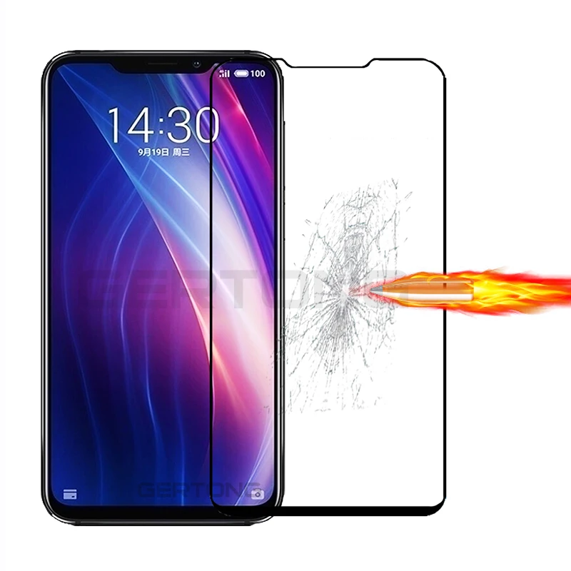 Полное покрытие экрана протектор стекло для Meizu X8 V8 Note 10 M6T 16th 16 Plus против царапин