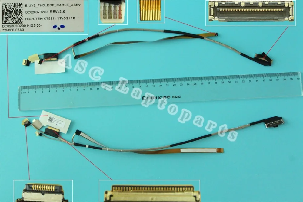 Новый оригинальный ЖК светодиодный видео гибкий кабель для Lenovo Yoga 710 14 15 14IKB 14ISK 30Pin