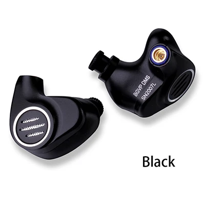 Black BGVP DMS HIFI гибридные наушники в ухо Мониторы новые 6BA сбалансированные арматурные драйвер Высокое разрешение MMCX - Цвет: Black