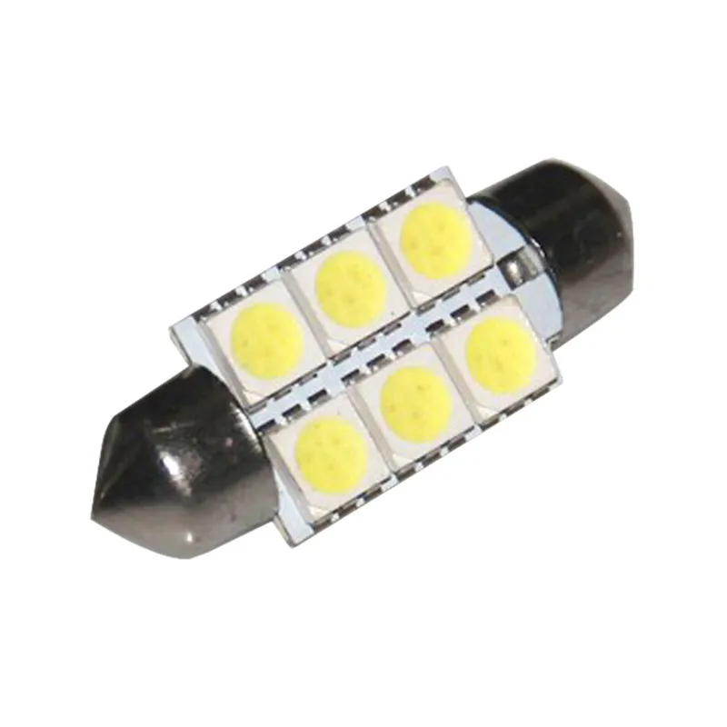 2018 Дешевые Высококачественные 10 шт 36 мм Festoon 5050 6SMD светодиодные Белые