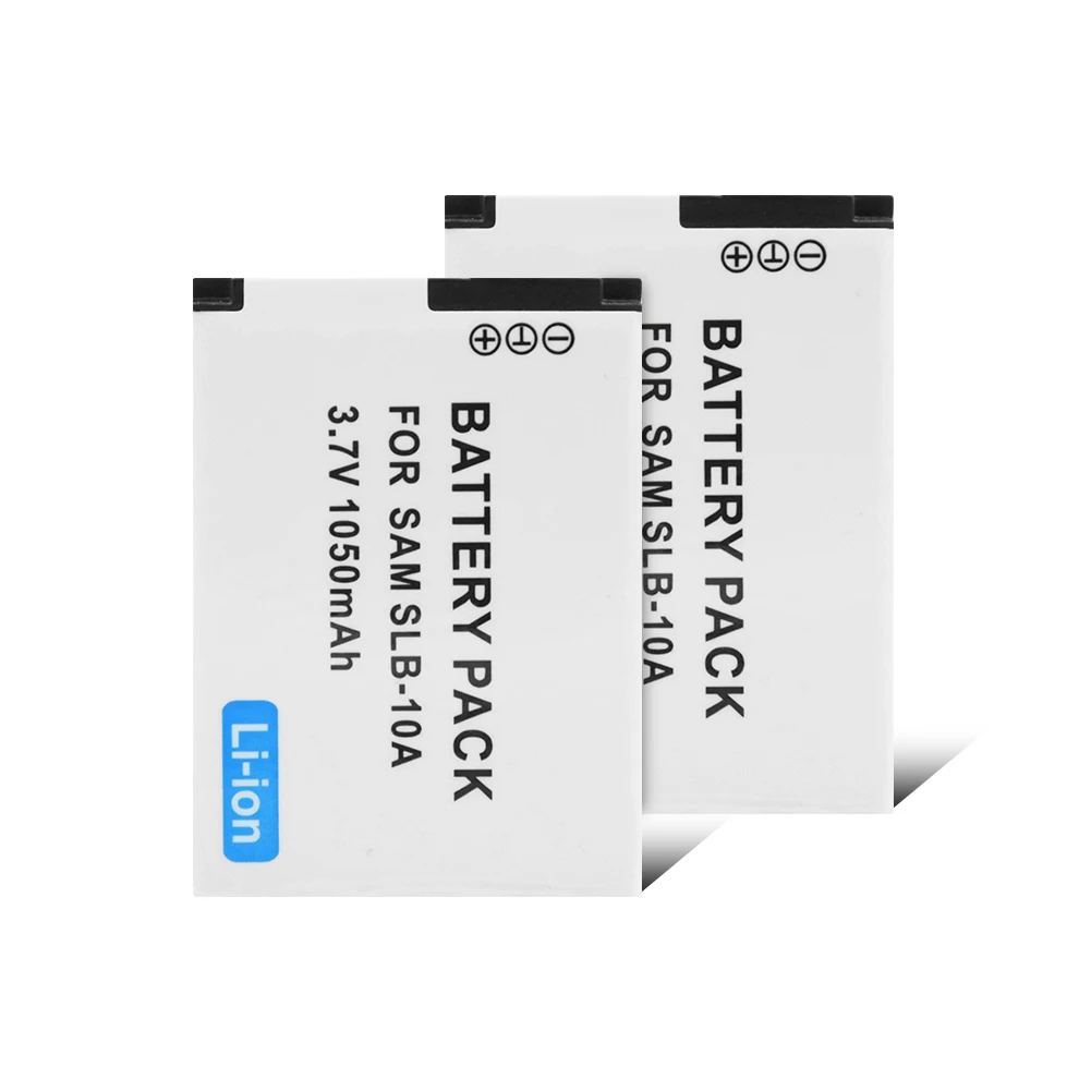 1/2 штук 3,7 V 1050 мА/ч, SLB-10A/SLB10A/SLB 10A Камера Батарея для samsung ES50 ES55 ES60 ES63 EX2F P800 P1000 PL50 PL51 PL55