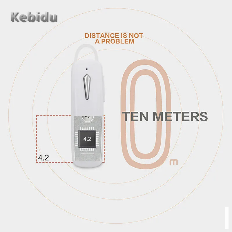 Мини Bluetooth наушники kebidu M163 портативные беспроводные стерео с микрофоном для Xiaomi