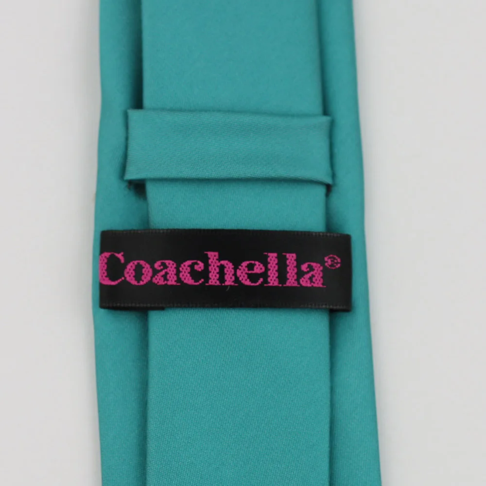 Галстук Coachella однотонный узкий галстук зеленого цвета формальный квадратный