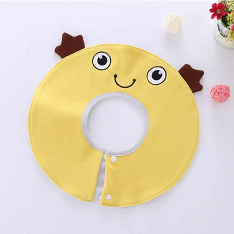 

New 360-degree Baby bibs Round Cartoon Owl Three-dimensional Bib Baby Saliva Towel Shawl Double Layer Animal Style Infant Shawl