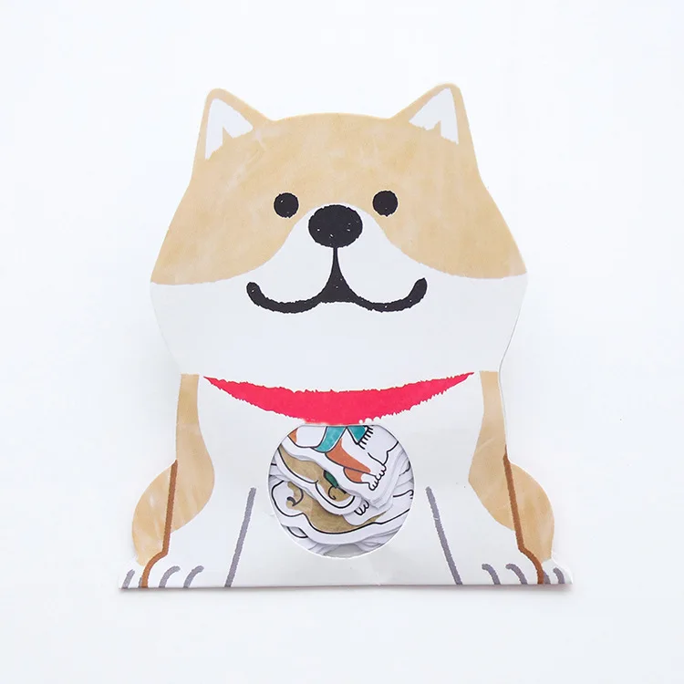 Chai dog 30 шт./лот, милые наклейки для этикеток shba Inu Akita Husky, скрапбукинг, сделай сам, дневник, альбом, этикетка, Декоративные Канцелярские наклейки, подарок - Цвет: Chai dog