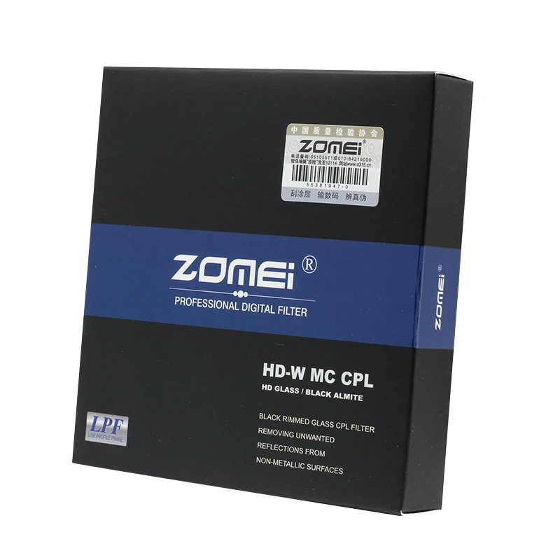 ZOMEI 77 мм Тонкий HD MC CPL многослойный круговой поляризатор для Canon 6D 7D 5diii 24 105 F/4L Nikon 16