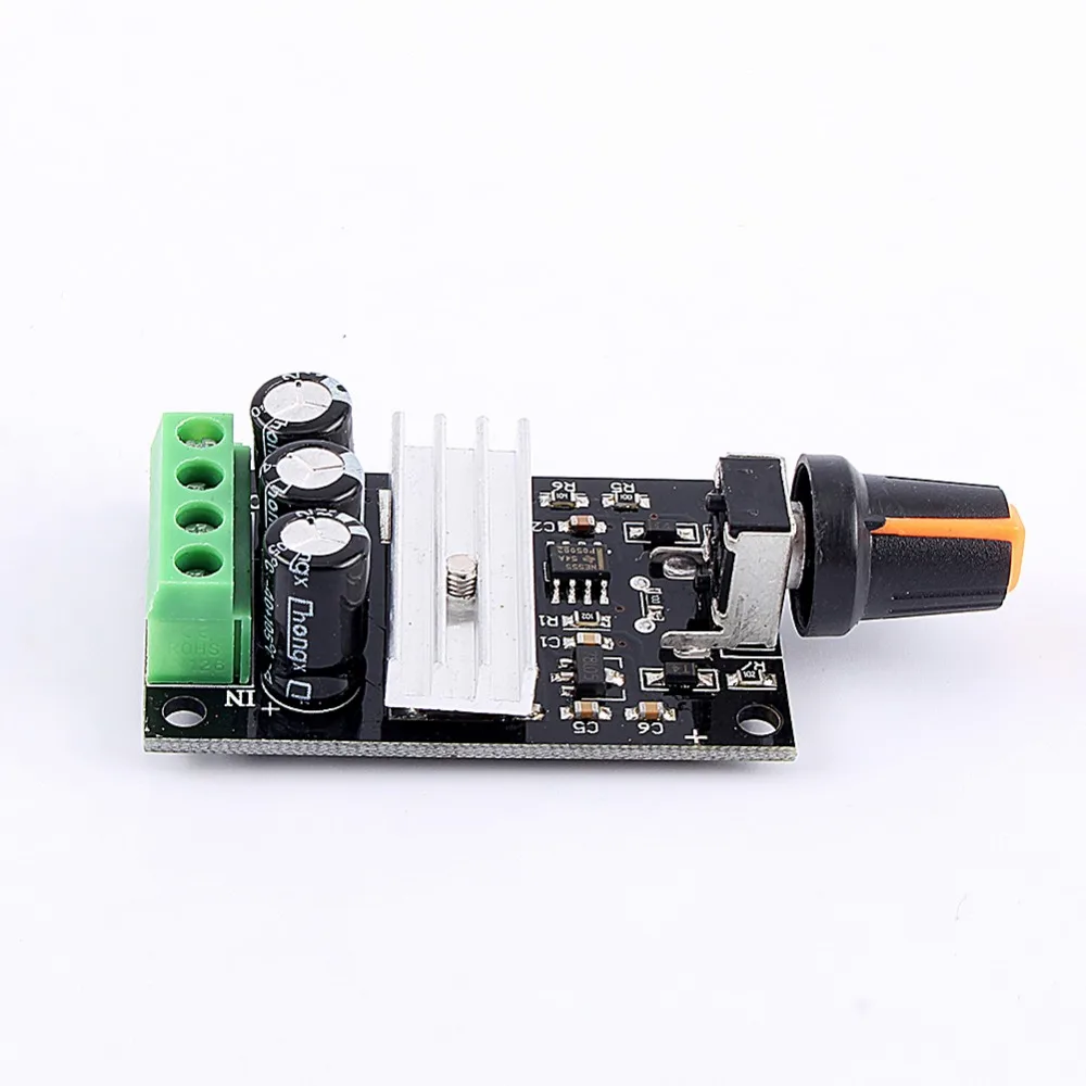 WALFRONT PWM DC 6-28V 3A регулятор скорости двигателя Регулятор регулируемой переменной скорости регулятор вентилятора регулятор двигателя пост. Тока инструменты