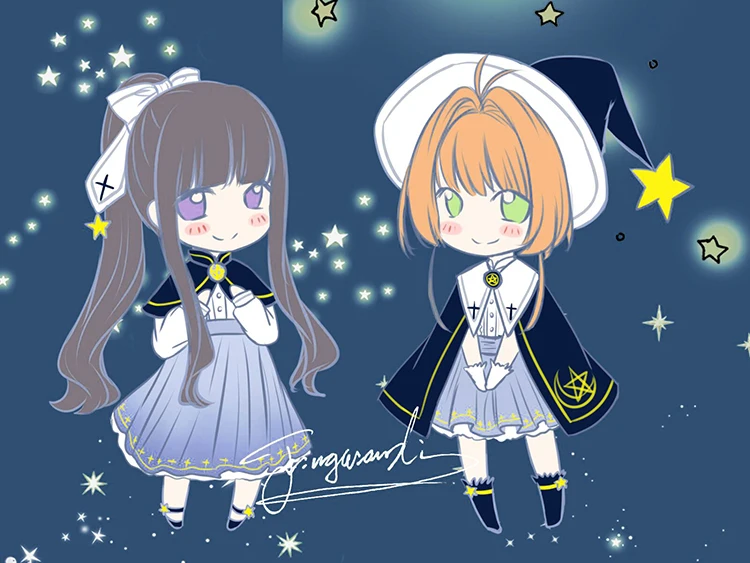 Tomoyo Daidouji Sakura Cardcaptor Сакура косплей Tomoyo Sakura Косплей Костюм Волшебная Звезда косплей летнее платье
