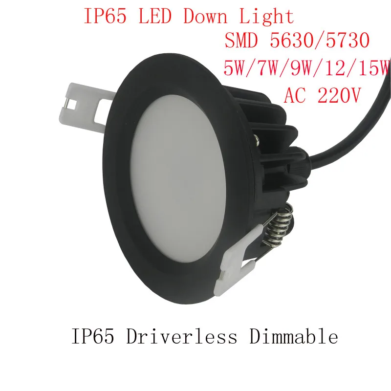 

4pcs/lot) New Arrival 15W Waterproof IP65 Dimmable led downlight smd 15W dimming LED Spot light led ceiling lamp free shipping