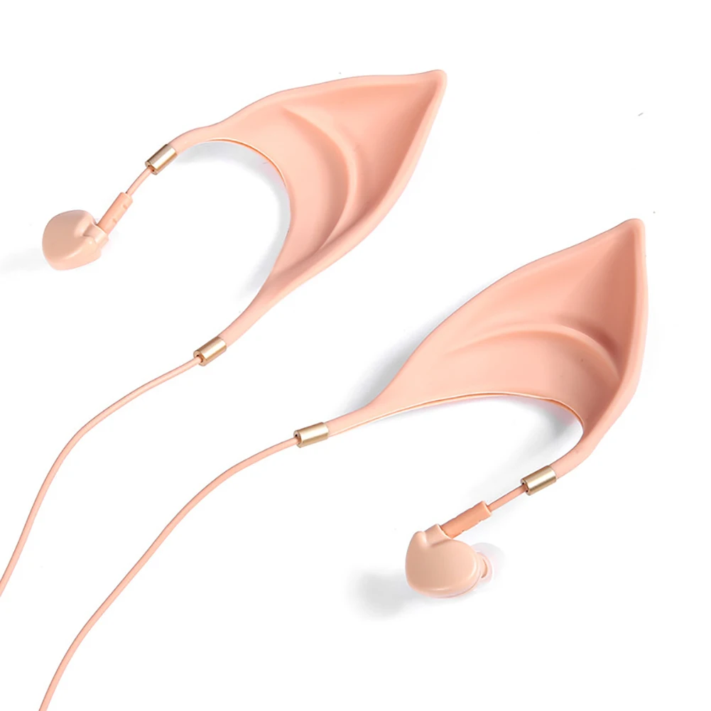 Изысканные мягкие наушники Elf Ears In ear стерео проводные для планшетного ПК