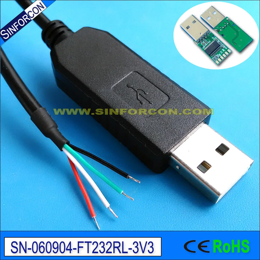 5mtr 3mtr ftdi ft232r usb uart ttl провод Концевой Кабель 3 В уровень | Компьютеры и офис