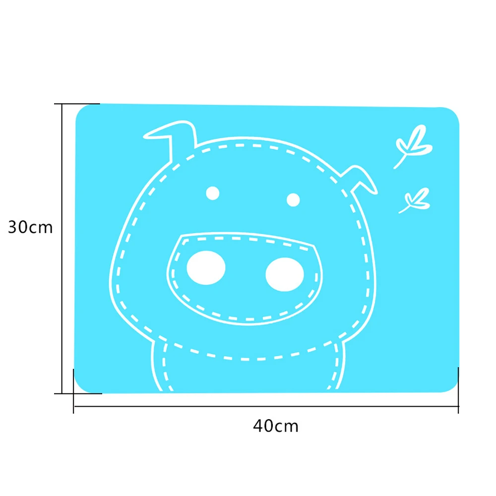 1 шт. 40*30*0 06 см Коврик для посуды Нескользящие силиконовые коврики обеденные
