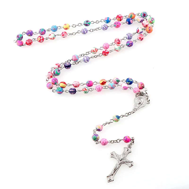 Длинное ожерелье из полимерной глины 6 мм|long necklace|necklace longlong beaded necklace |