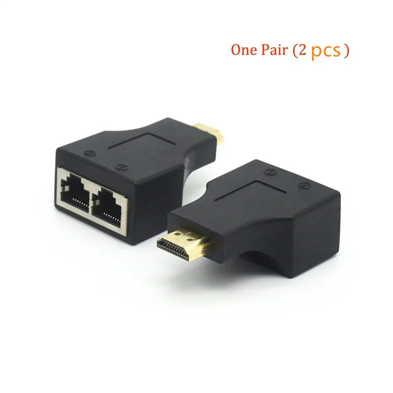 Переходник для сетевого удлинителя HDMI RJ45 30 м|Кабели MP3/MP4-плееров| |