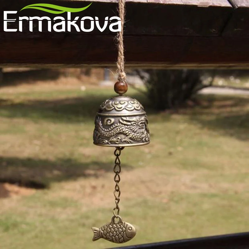 ERMAKOVA 2 шт./компл. колокольчик благословение ветра колокольчики фэн шуй Подвески