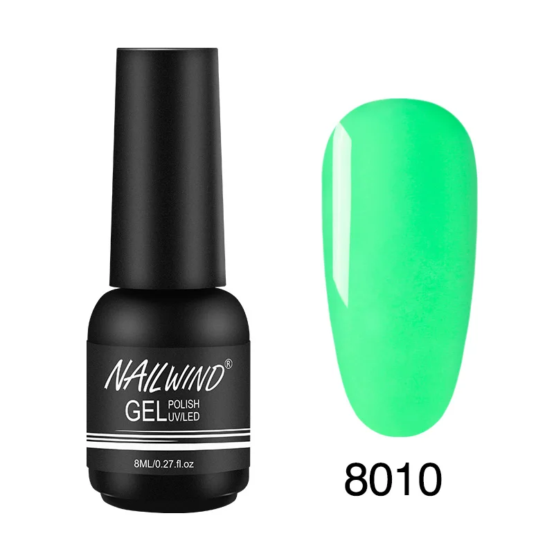 Гель nailwind лак для ногтей неоновый гель гибридные Лаки Полупостоянный лак для ногтей УФ основа верхнее покрытие 8 мл все для маникюра гель лак - Цвет: 8010