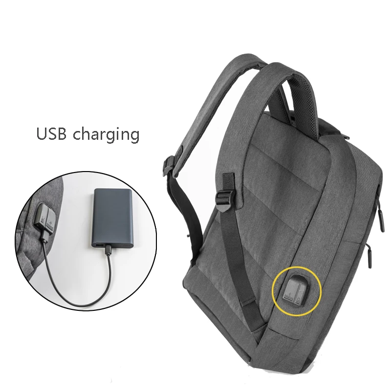 USB зарядка Рюкзак для ноутбука Бизнес Путешествия студентов подростков школьные