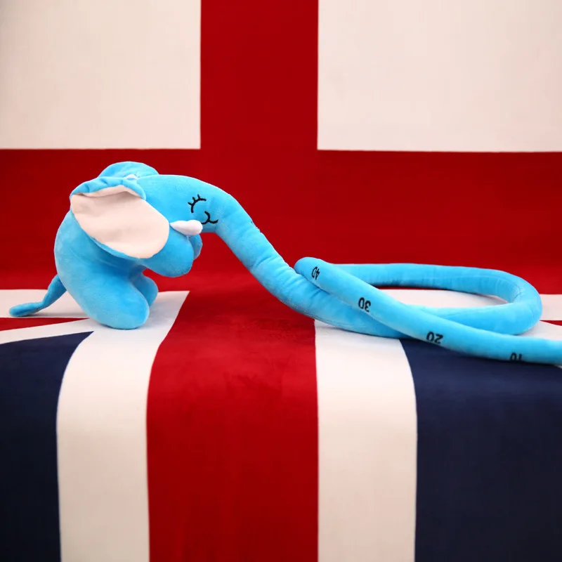 120 см креативная плюшевая игрушка длинный нос слон с меркой мягкое плюшевое