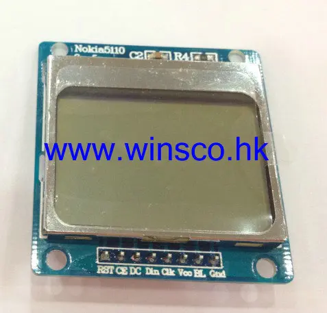Бесплатная доставка 10 шт./лот 84X48 Nokia 5110 ЖК модуль с адаптером подсветки PCB|lot lot|lot