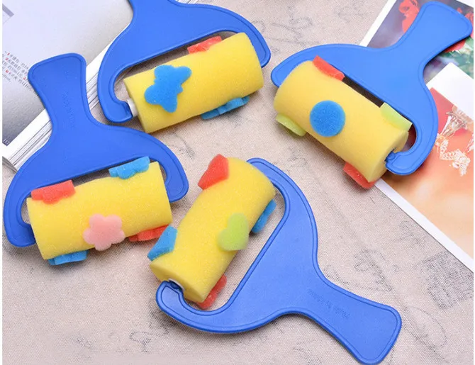 

Art supplies Sponge roller brushes paint set children's graffiti DIY early art painting material tool Christmas gift