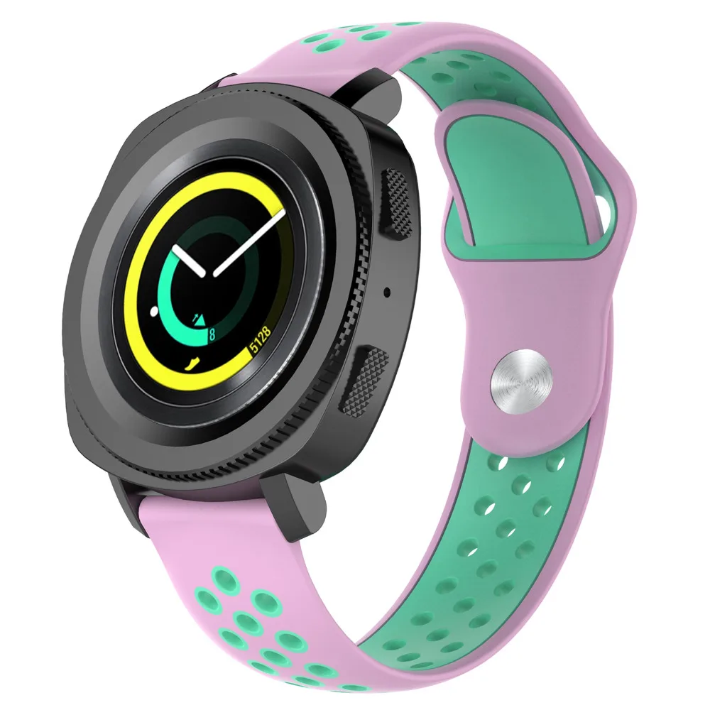 MASiKEN двойной цвет спортивный силиконовый наручный браслет ремешок для Nokia Withings сталь HR 36 мм и 40 мм ремешок для часов
