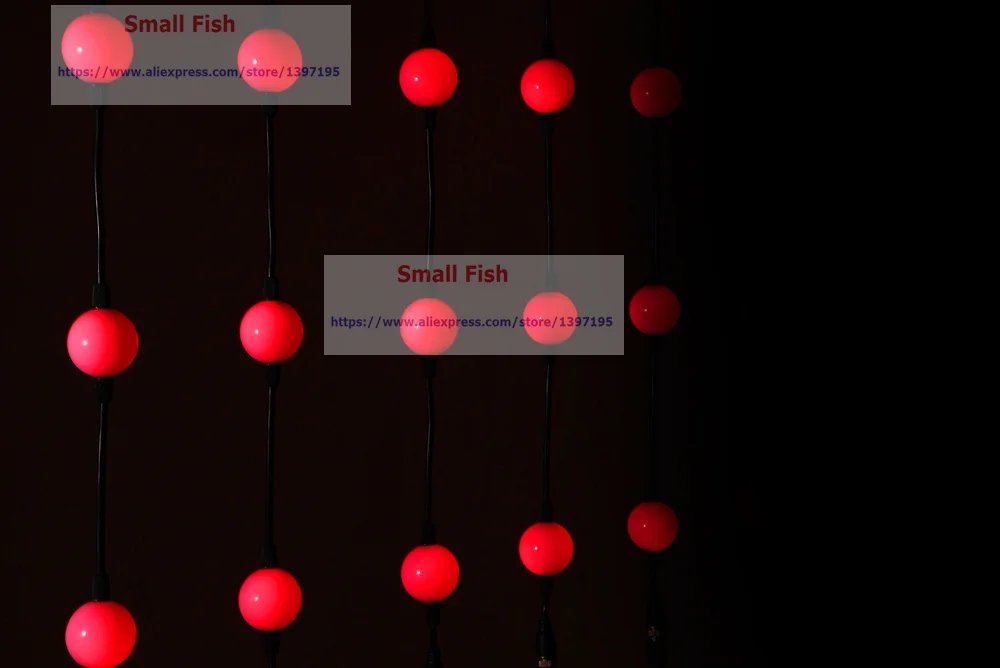 60 шт./лот для внутреннего использования 1 5 Вт светодиодный пиксельный 3D шар 100 см