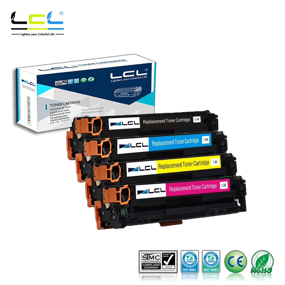 Картридж с тонером LCL 131X 131A CF210X CF210A CF211A CF212A CF213A (4 упаковки KCMY) совместимый