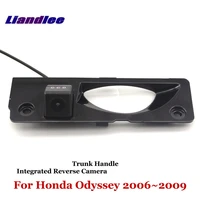 liandlee for honda odyssey 2006 2009 car reverse parking camera backup rear view cam trunk handle integrated nigh vision