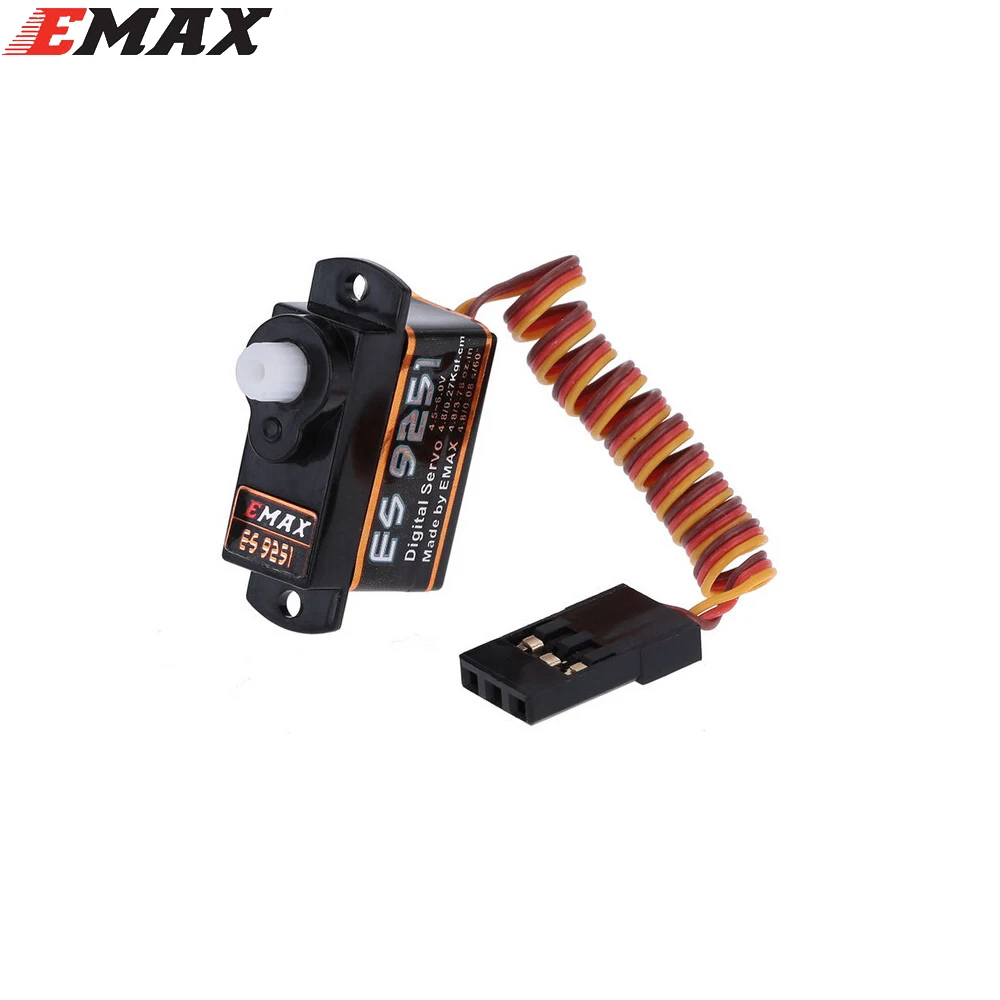 100% оригинальный бренд EMAX ES9051 4 3g цифровой сервопривод пластиковое снаряжение 0 8