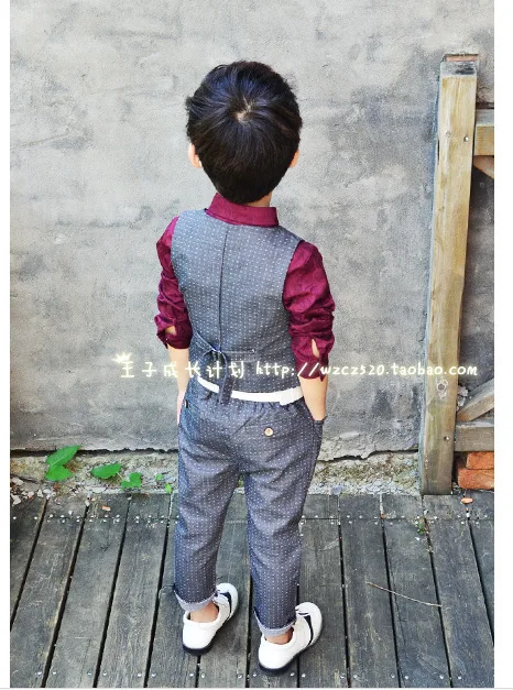 2016 Новый Детский костюм костюмы для маленьких мальчиков детский Блейзер деловой