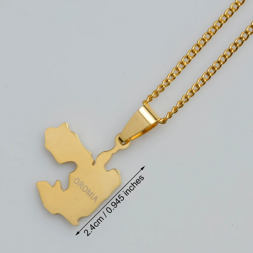 Женская подвеска в виде карты из Эфиопии золотой цвет ювелирные изделия подарки #