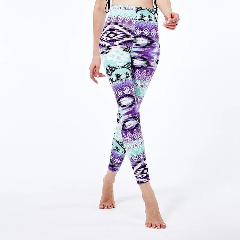 2019 женские фиолетовые абстрактные кружится голова значение чернила леггинсы с