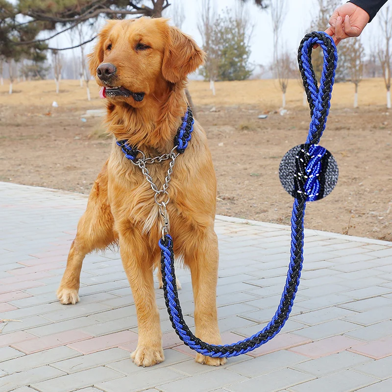 Светоотражающие большой собаки поводок нейлоновой веревкой Pet Running отслеживания