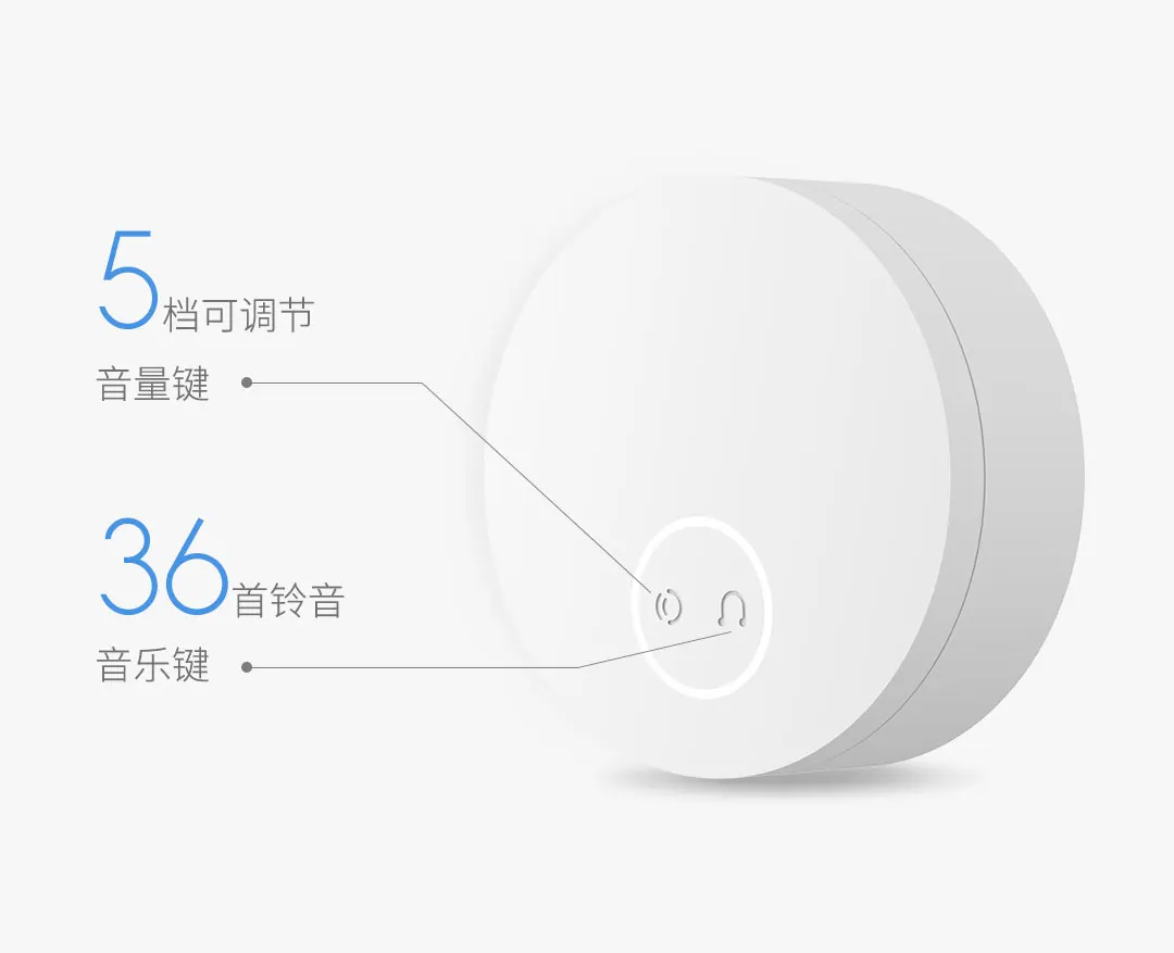 Xiaomi Linptech самогенерирующий беспроводной дверной звонок без батареи Нет проводки отключение памяти привычки работа с приложением mihome