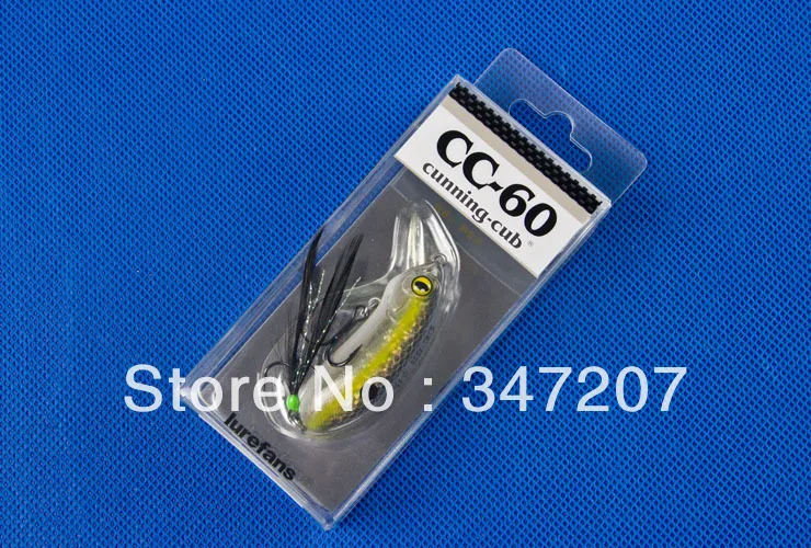 Lurefans CC60 Crankbait Fishing Lure 60mm/9.5g/pc Cunning-cub slow sinking Fresh Water Free Shipping | Спорт и развлечения
