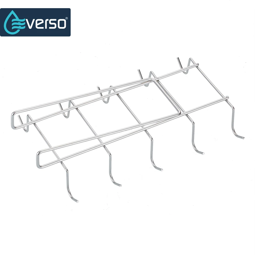 EVERSO 10 крючков держатель для стаканов подвесная полка шкафа вешалка посуды