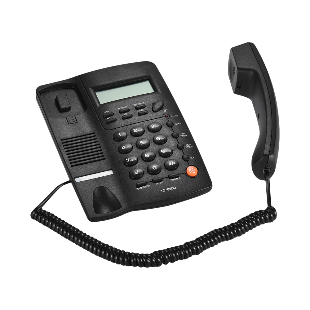Telefon Настольный телефон Telefone Телефон проводной стационарный ЖК дисплей