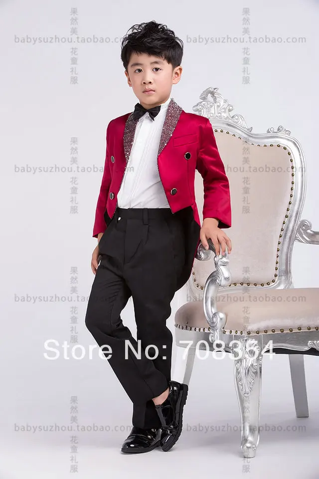 Индивидуальный Элегантный Модный розовый красный свадебный костюм для