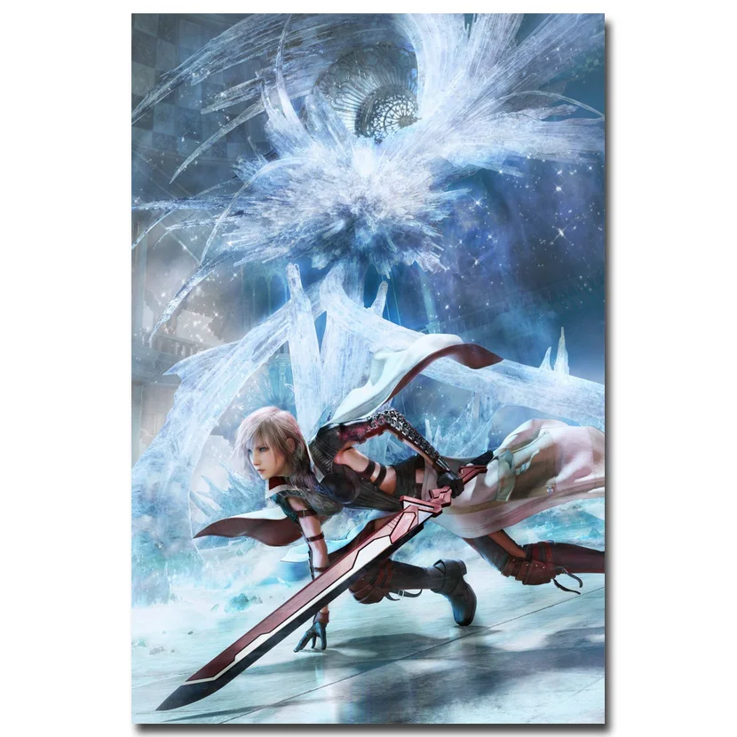 Lightning Final Fantasy XV художественный шелковый тканевый постер с принтом 13x20 24x36 дюймов