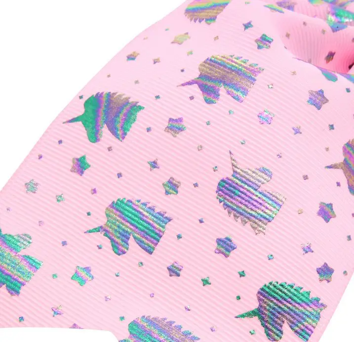 1 шт./лот 7 дюймов эластичные повязки для волос с большим бантом и блестящими