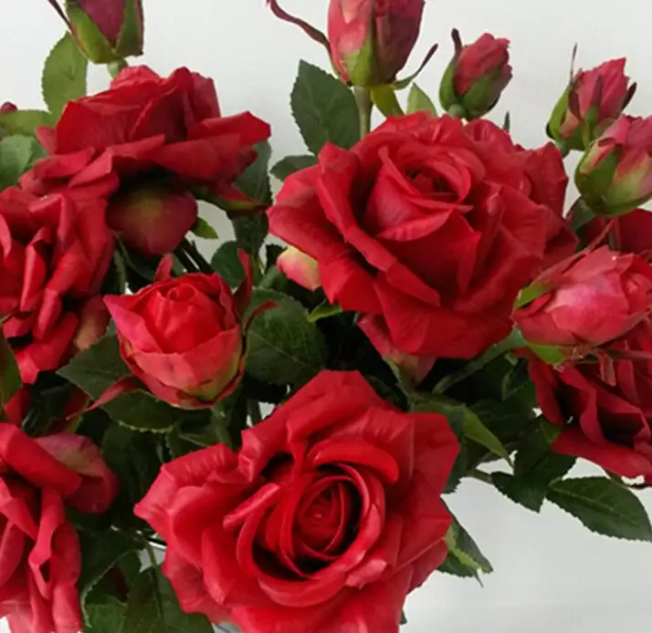 Свадебные цветочные украшения 2 цветочных головки увлажняющие розы