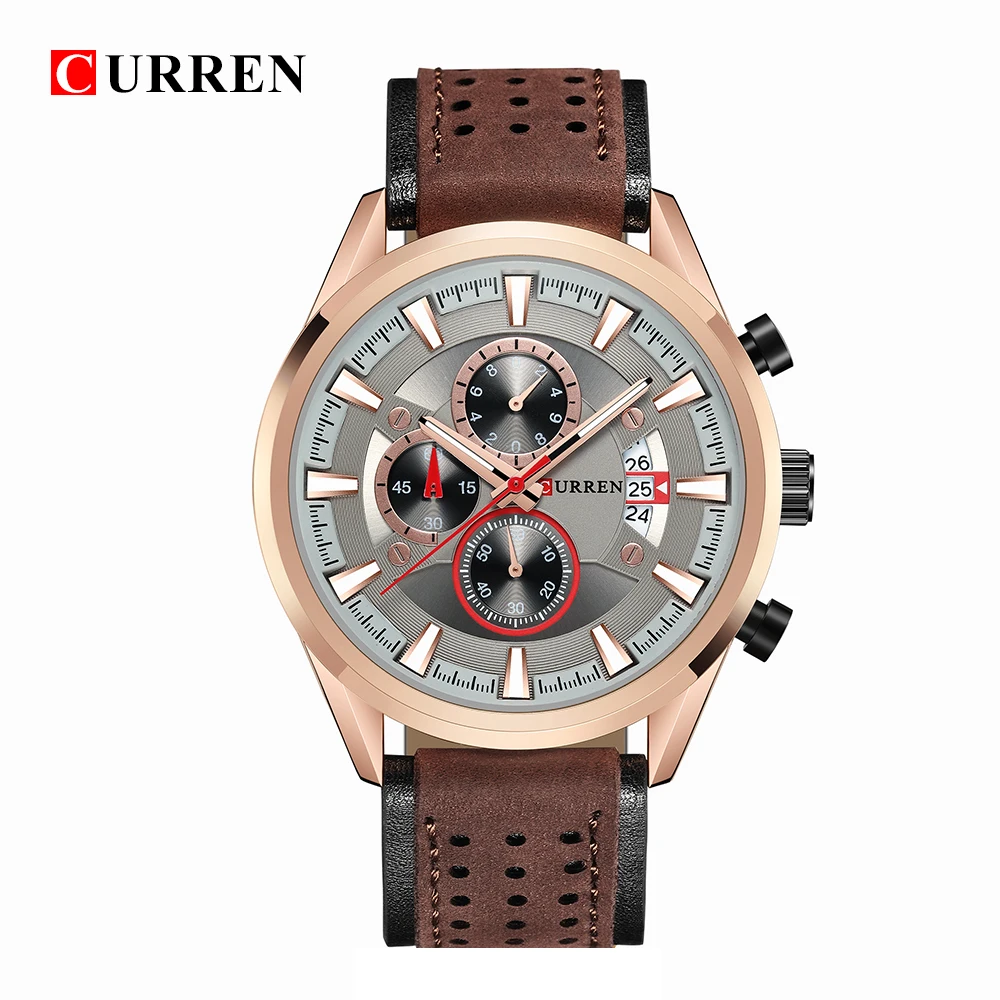 CURREN 2019 модные кварцевые часы мужские Топ бренд Роскошные деловые наручные Hodinky