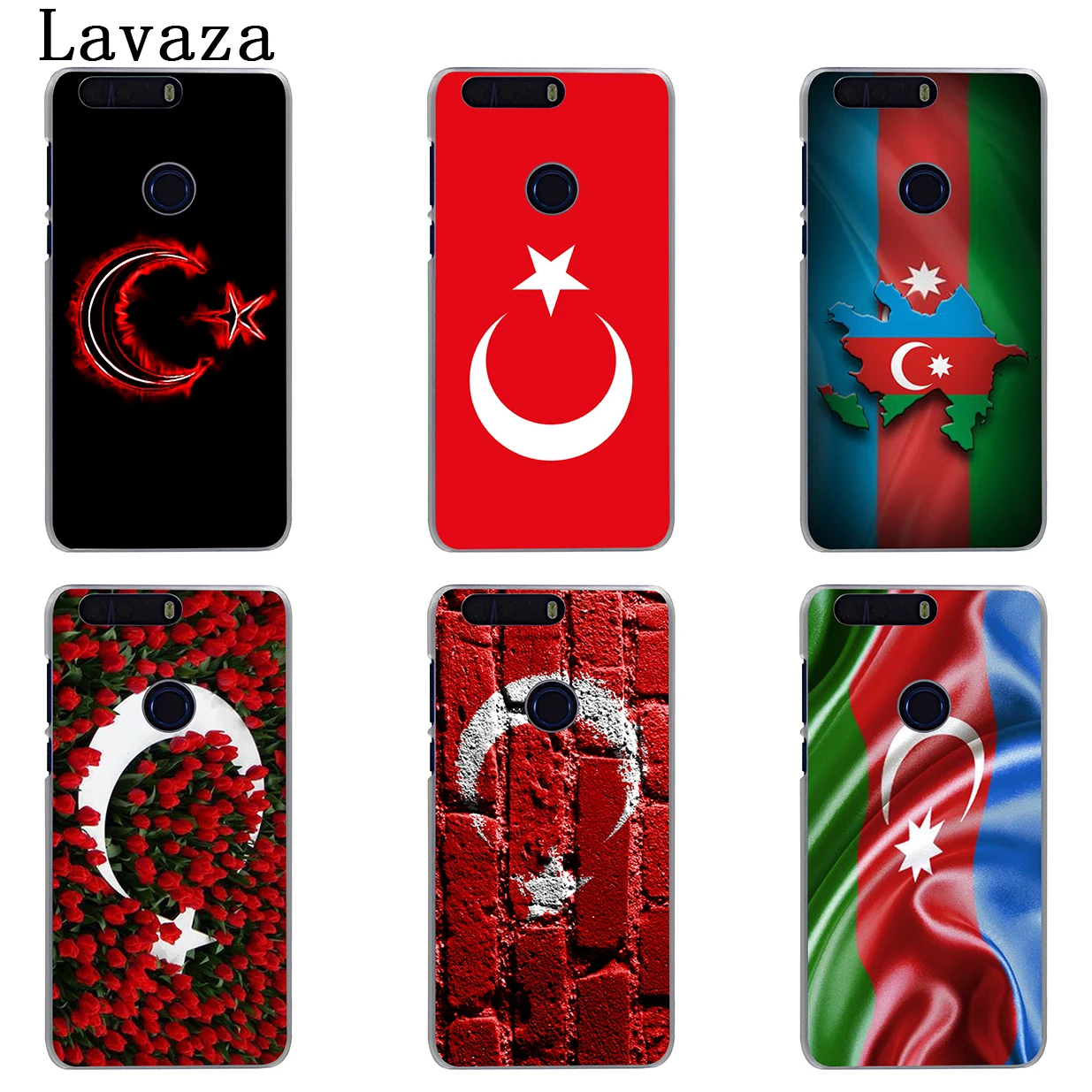 Жесткий чехол Lavaza с турецким красным флагом для Huawei P30 P20 Pro P9 P10 Plus P8 Lite Mini 2016 2017 P smart