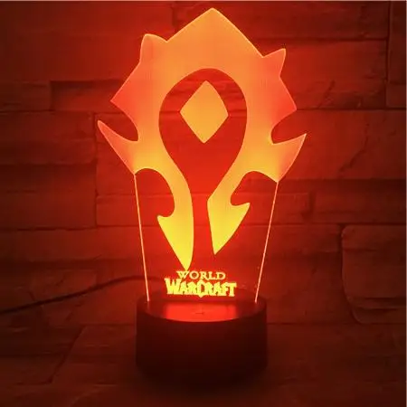 2 3d лампа World Of Warcraft, детский Ночной светильник, светодиодный Декор для спальни, праздничный подарок, Wow Sylvanas Windrunner, детский ночник, USB - Испускаемый цвет: 2